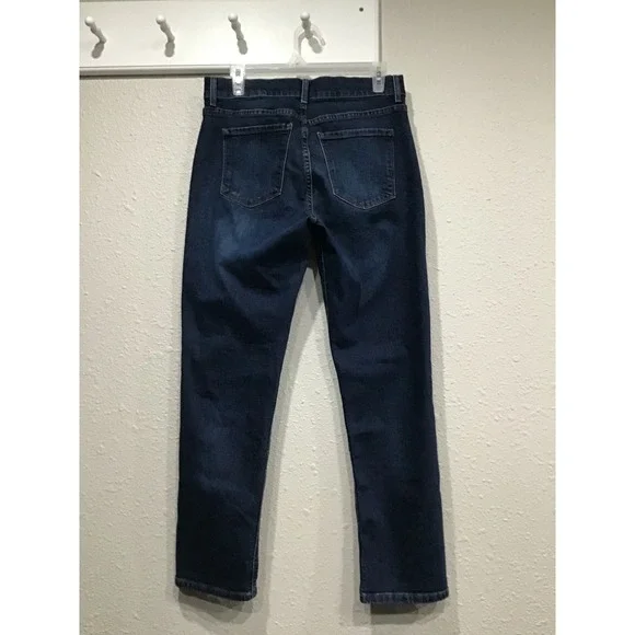 Mott & Bow Boyfriend Jeans Women's 29x28 Mid Rise Slim Straight Ridge Wash Denim - Picture 5 of 7